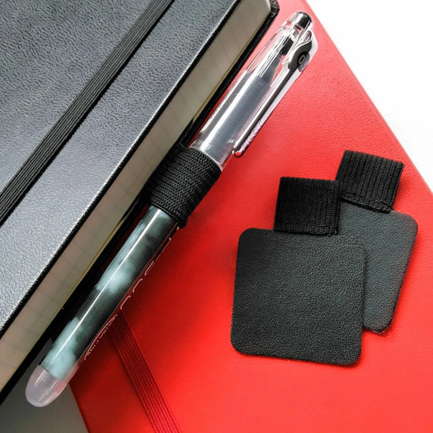 3 шт. самоклеющиеся кожаные держатели для ручек зажимы с эластичной петлей