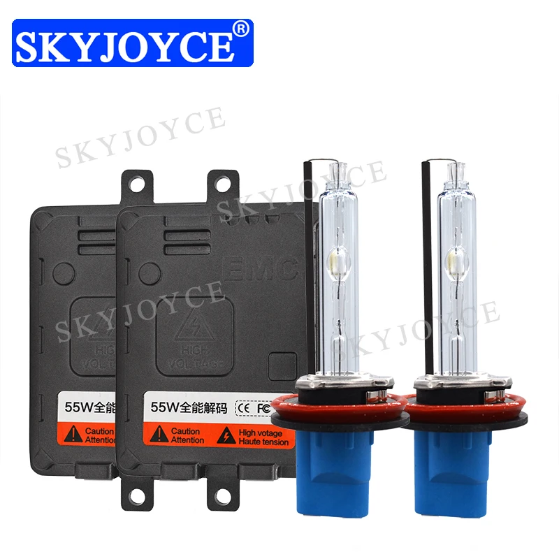 SKYJOYCE 12 В 55 Вт 9012 D2H светильник Canbus набор Цифровой балласт Быстрый Яркий 5500 к FBI HID