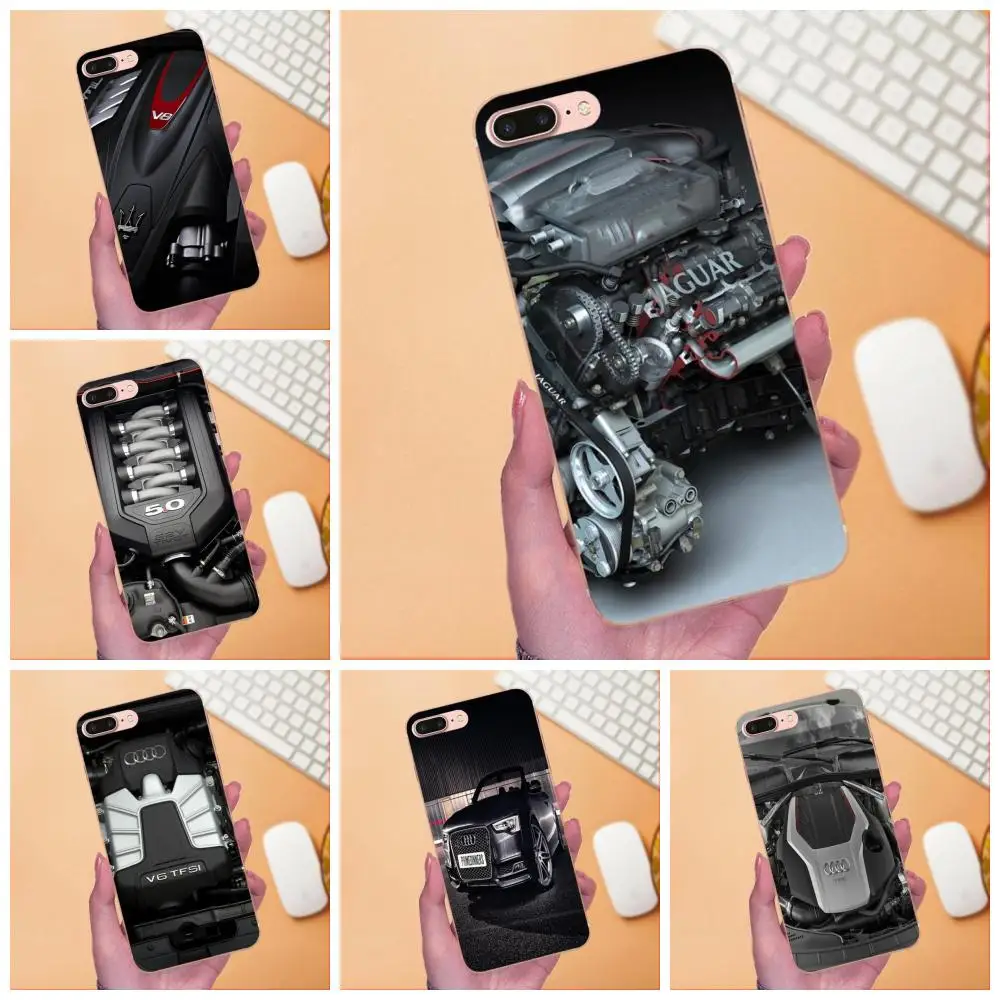 Funda Cat Auto V8 Power Art двигателя для Galaxy Grand Alpha G850 Core2 Prime S2 I9082 A3 A5 A7 On5 On7 2015 2016