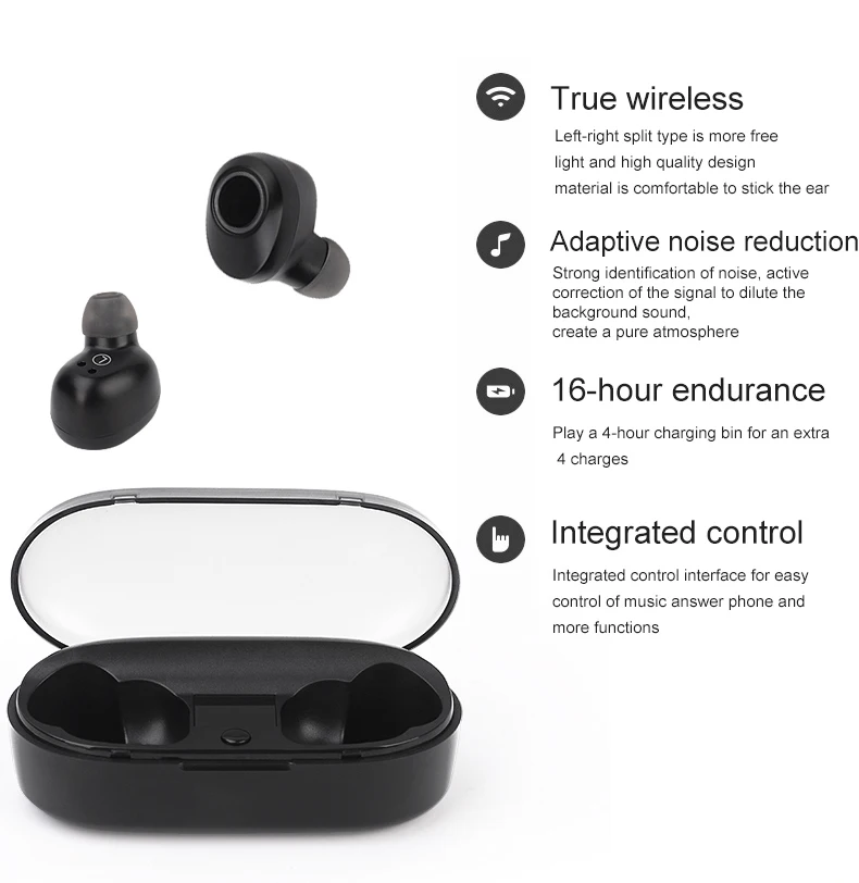 Новый J29 Bluetooth5.0 наушники вкладыши TWS с проявлением аккумуляторной батареи мини