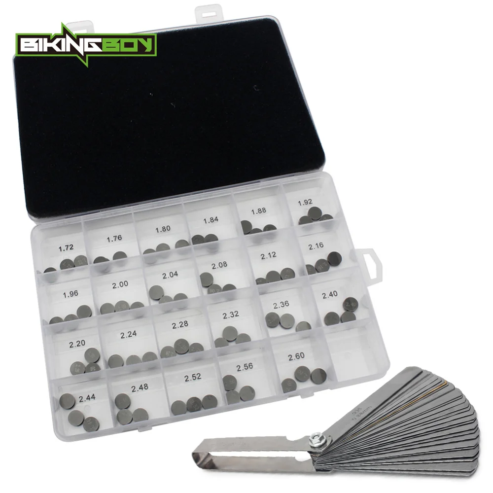 BIKINGBOY 8.9mm 1.72 - 2.60 Valve Shim 32 Blade Feeler Gauge for KTM 250 350 450 505 SX-F EXC XC-F SX SMR Freeride 13 14 | Автомобили и