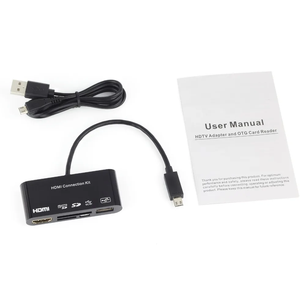 ESYNiC HDTV HDMI конвертер Поддержка SD/TF/M2 карты памяти для samsung Galaxy S3/S4/S5/Примечание Micro USB