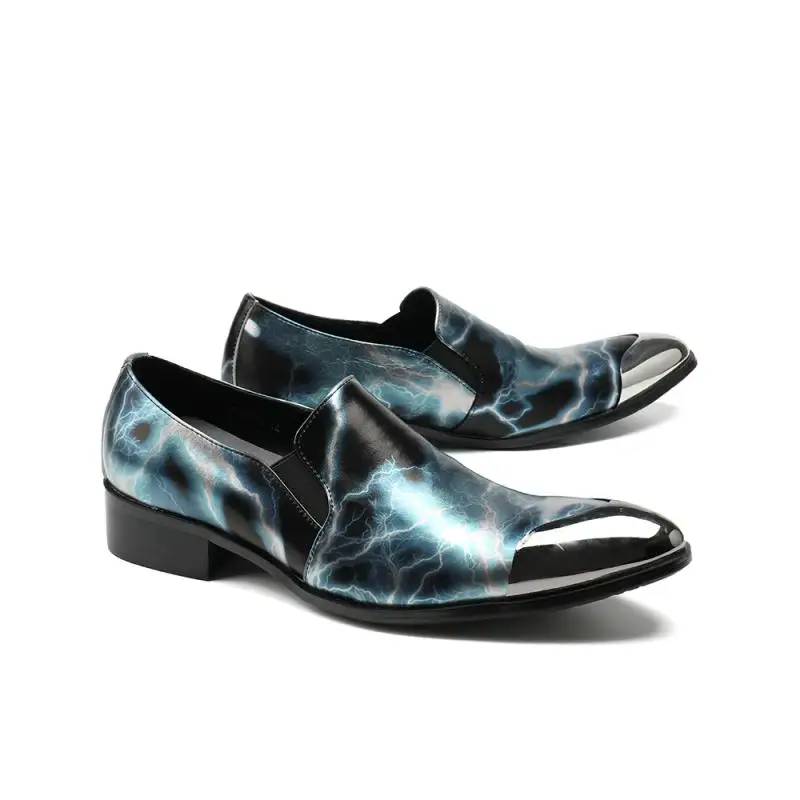 Модные мужские туфли-лодочки зеленые туфли с острым носком без застежки