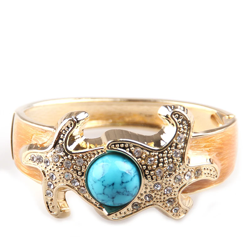 Женский браслет на запястье из сплава с эмалированной и большой жемчужиной|cuff