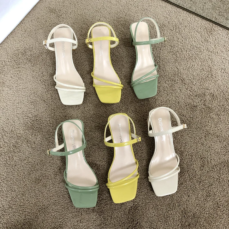 Sandalen Femme 2019 летние модные босоножки с перекрестными завязками женская обувь