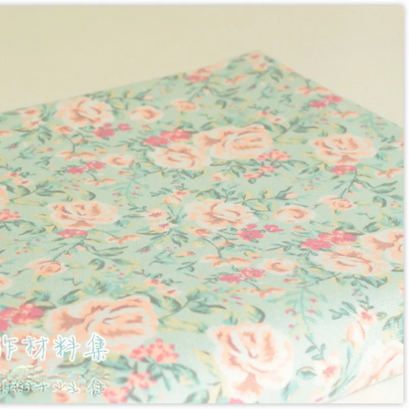

Blue flower pure cotton printed canvas