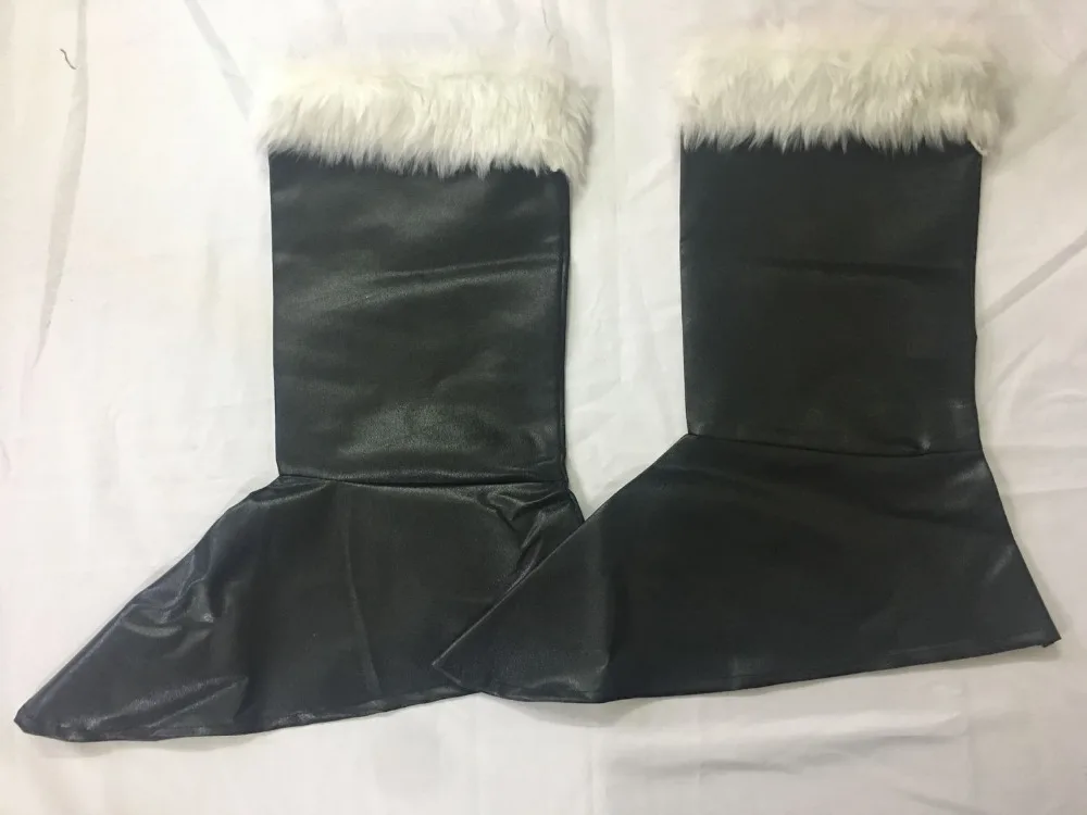 Мужские роскошные бархатные рождественские костюмы костюм Санта Клауса для