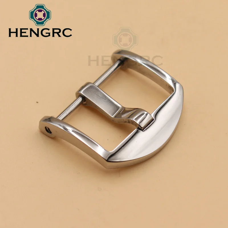 20mm 22mm Watchbands Strap Buckle Solid 316L Stainless Steel Polished Screw-In Pre-V Clasp Watch Band Accessories For Panerai