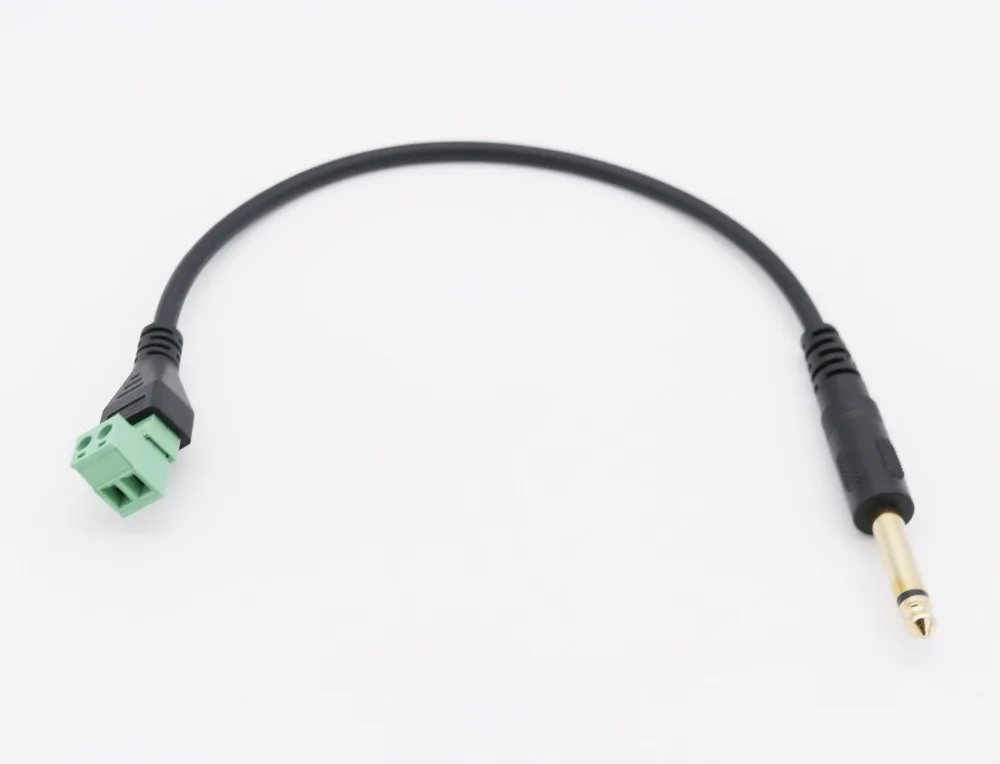 1 шт. золотистая штепсельная вилка моно TS 6 35 мм 1/4 дюйма 2 Pin AV винт видео Balun