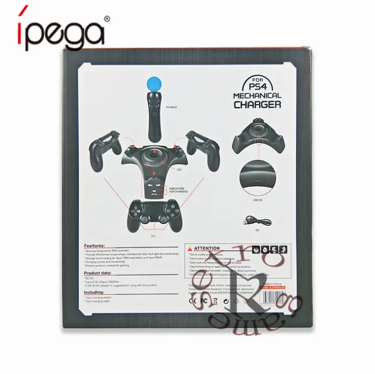 4 в 1 треугольная синяя светодиодный зарядная док-станция для PS Move Motion Playstation PS4 Slim