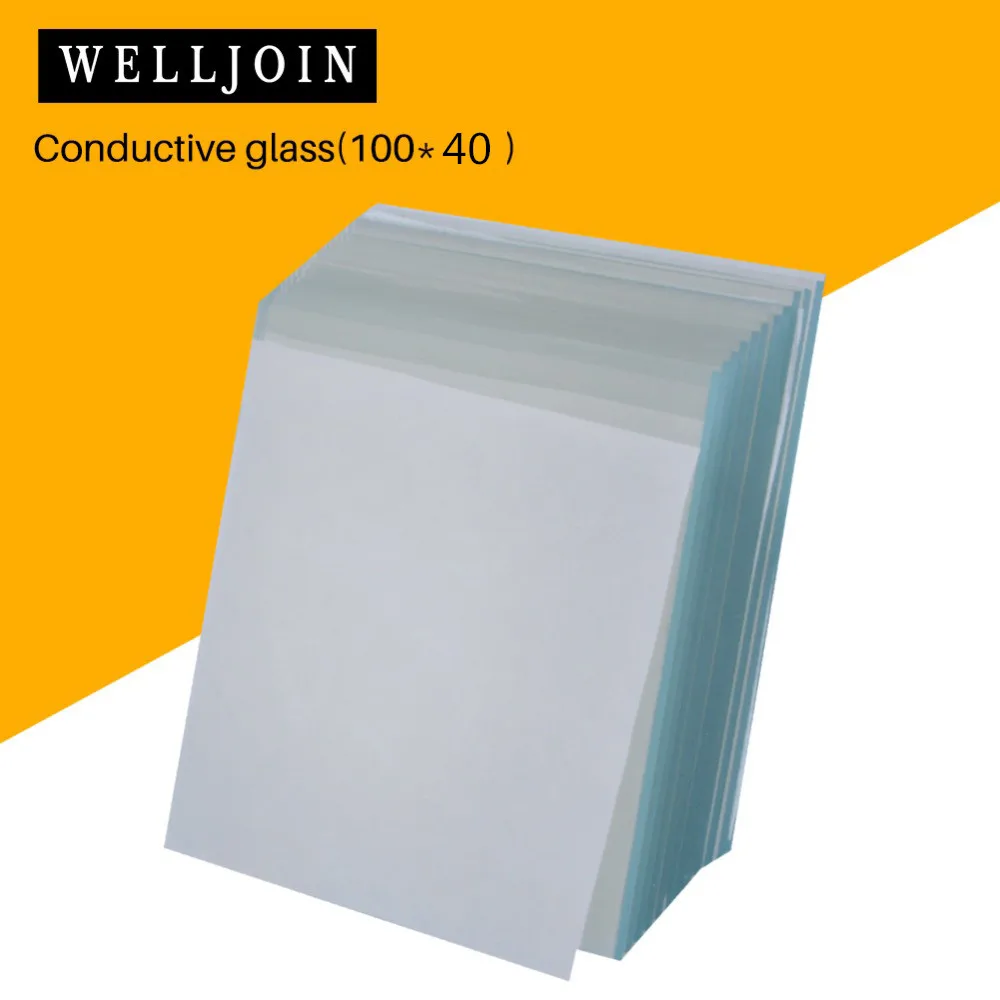 100x40x1.1mm, <17 ohm/sq, 25pcs/lot Lab Transparent Conductive Indium Tin Oxide ITO Glass