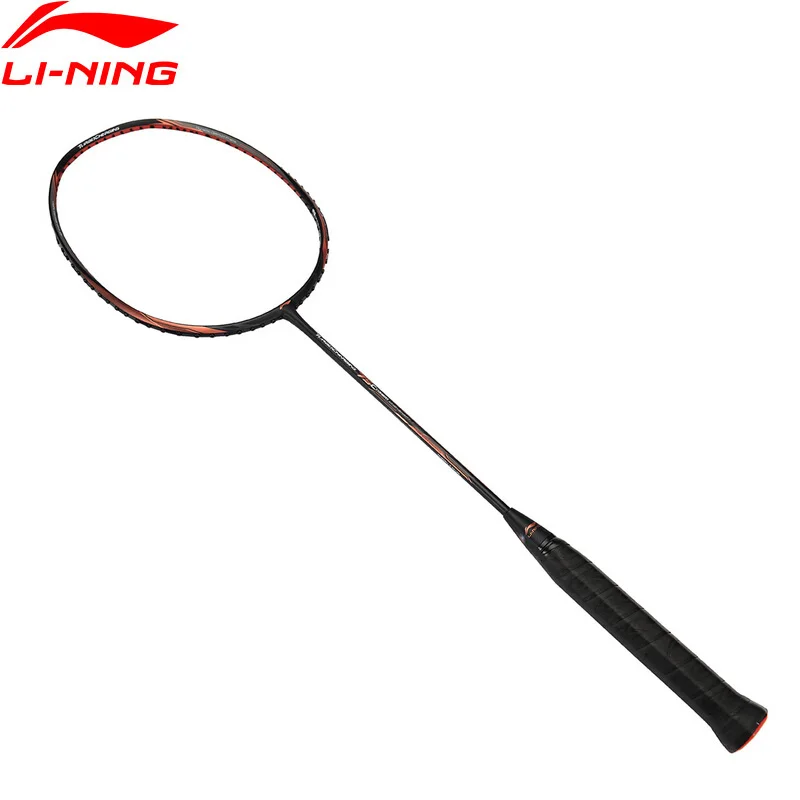 Li Ning турбо зарядка 75C/75I/75D профессиональная ракетка для бадминтона Одиночная без