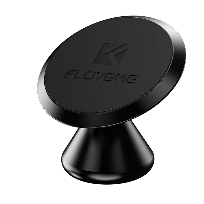 FLOVEME магнитный автомобильный держатель для телефона для iPhone X 10 7 8 6 Plus 360 Вращение автомобильный держатель настольный телефон магнитный штатив gps кронштейн - Цвет: Black 1