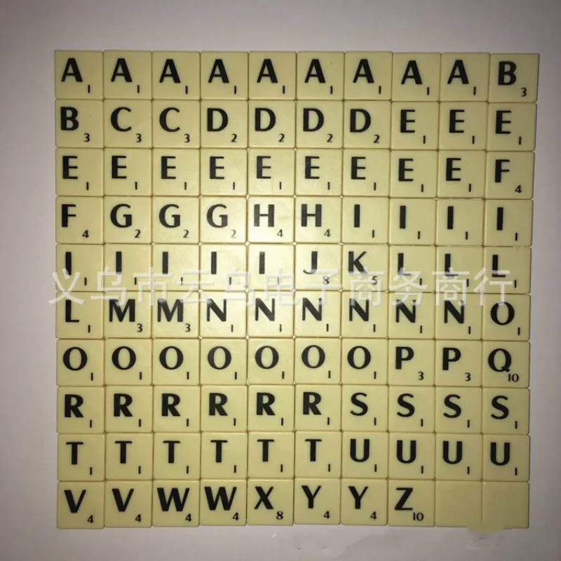 Набор внешней торговли Scrabble алфавит игры аксессуары Scrabble Алфавит шахматы пластиковые шахматы шт