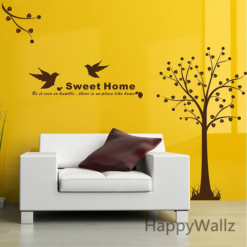 

Tree Wall Sticker Sweet Home Tree Wall Decal DIY Removable Wall Decoration Tree Wall Decors T6