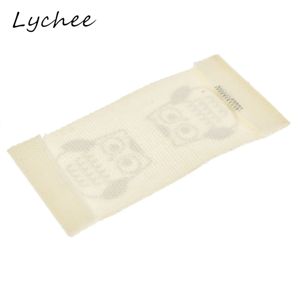 Lychee 10 шт. стирающиеся тканевые этикетки с рисунком мультяшной совы для швейной