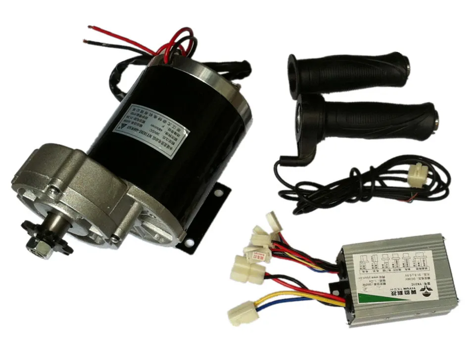 MY1020Z 600W 48V DC зубчатый щеточный мотор с контроллером двигателя и закручивающейся