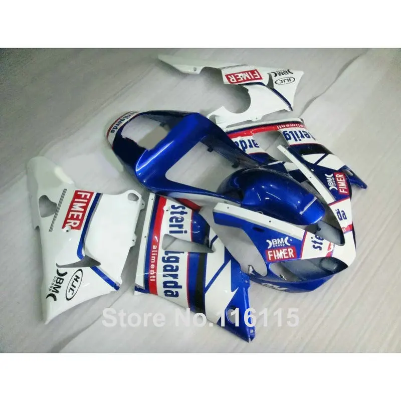 

Комплект обтекателей для YAMAHA YZF R1 2000, 2001, сине-белые Обтекатели R1 00 01, полный комплект, полный инжектор 144