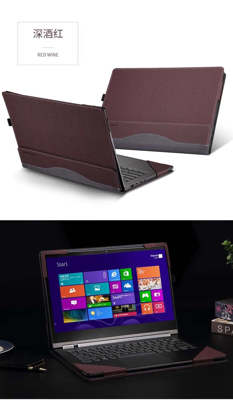 Чехол для lenovo Йога C930 13 из искусственной кожи чехол-книжка защитный чехол для ноутбука Тип крышка клавиатуры совместимый для занятий йогой 7 Pro 13,9