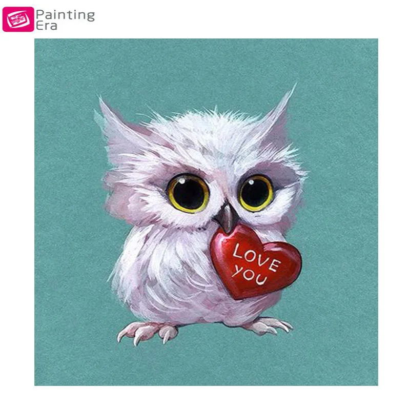 Рулон алмазная вышивка 5D животное милая сова Вышивка Фото 3D крестом настенные