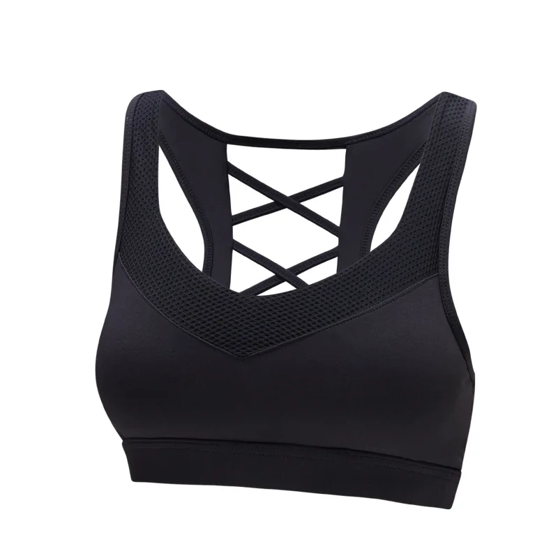 Sexy Women Sports Bras for Fitness Yoga Running Plus Size Tops Backless Padded Bra Racerback Seamless Wireless | Спорт и развлечения