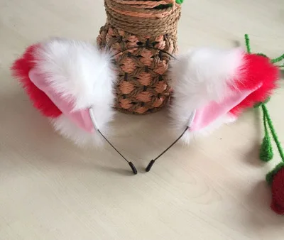 Мода, кошачьи лисички уши, косплей, аниме, костюм, Хэллоуин, вечерние, Orecchiette, повязка на голову, cos - Цвет: A