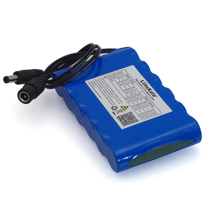 LIitoKala 12 V 6800 Mah портативный супер 18650 перезаряжаемый телефон емкость CCTV Cam Monitor DC 6 6.8A