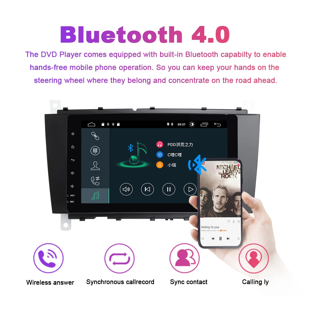 Xonrich автомобильный мультимедийный плеер 2 Din Android 9,0 gps Авторадио для Mercedes/Benz/Sprinter/W203/W209/A180/Viano/Vito/a-класс ISP