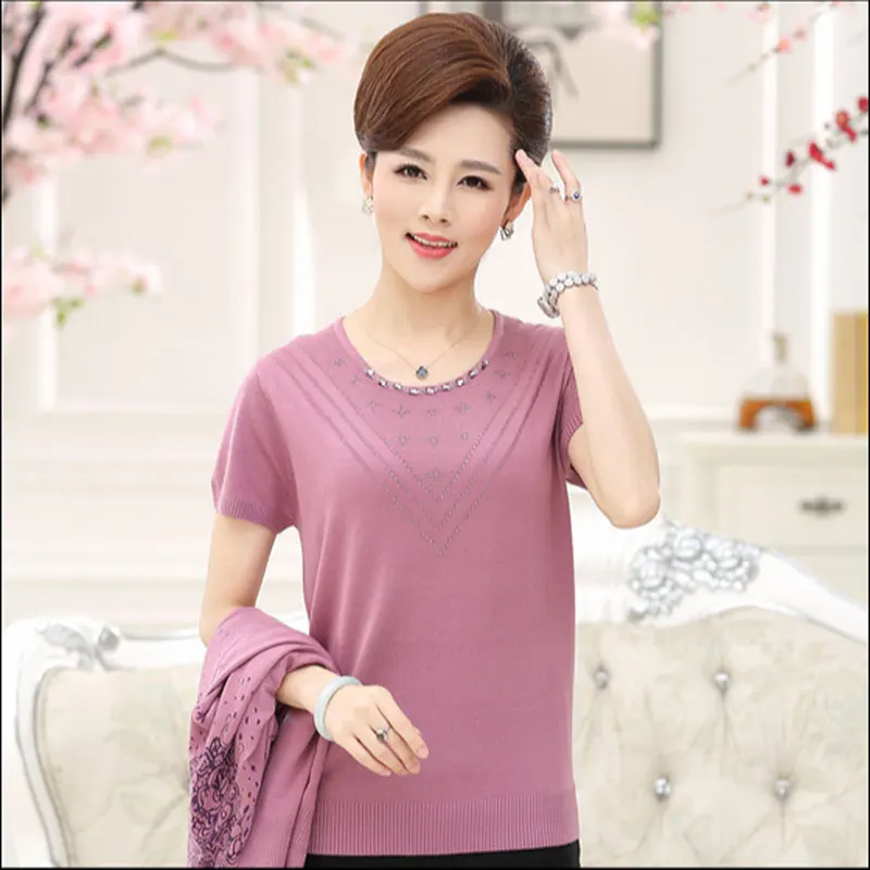 2021 весенний осенний Женский комплект одежды для матери среднего возраста свитер