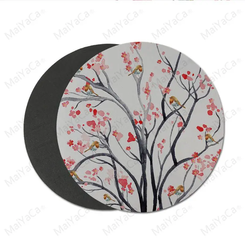 Современные коврики для мыши MaiYaCa Spring Mountain Morning круглые игровые компьютерные под