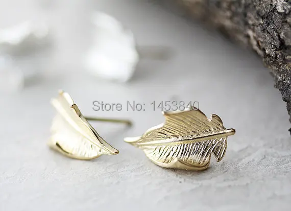 

Wholesale Leaf Earrings Post Stud Earrings Antique Classic Nature Woodland 12 pair/lot