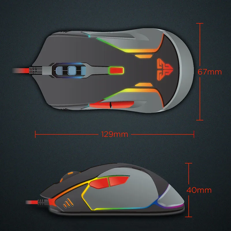 Игровая мышь проводные USB 6D кнопки DPI 4 режима 1 8 м светодиодная подсветка модная