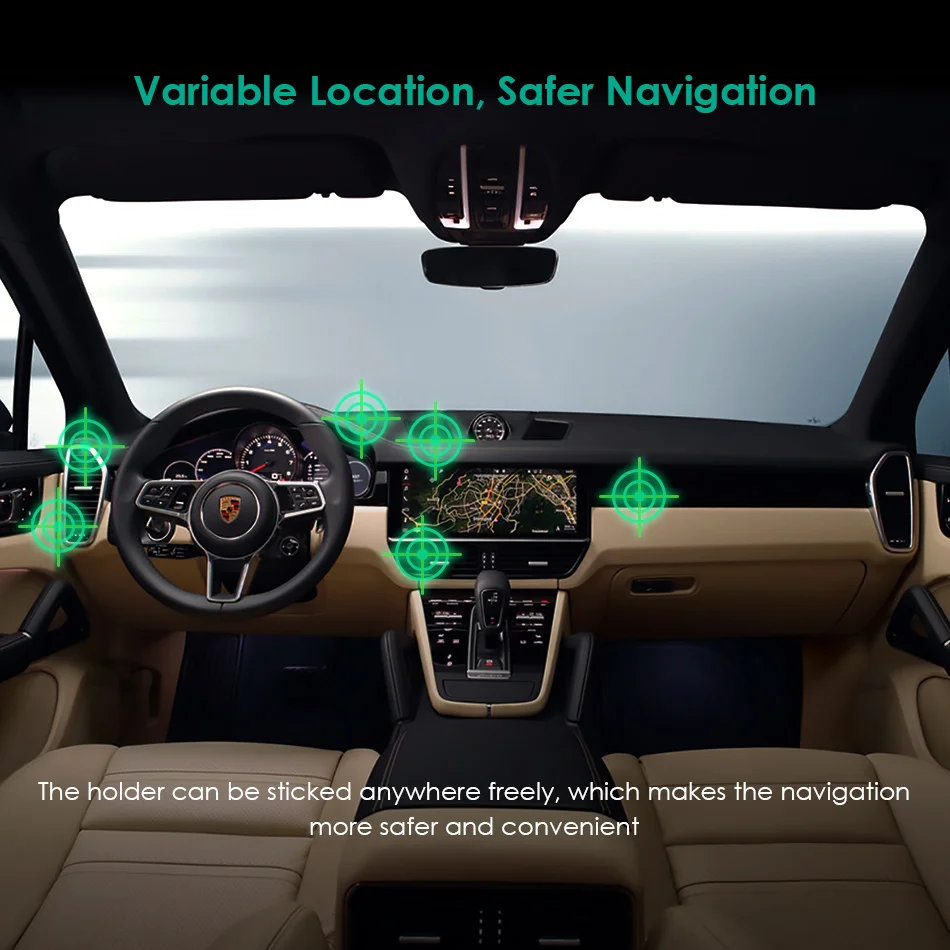 Магнитная автомобильный держатель телефона AUKEY 360 градусов Автомобильный палку