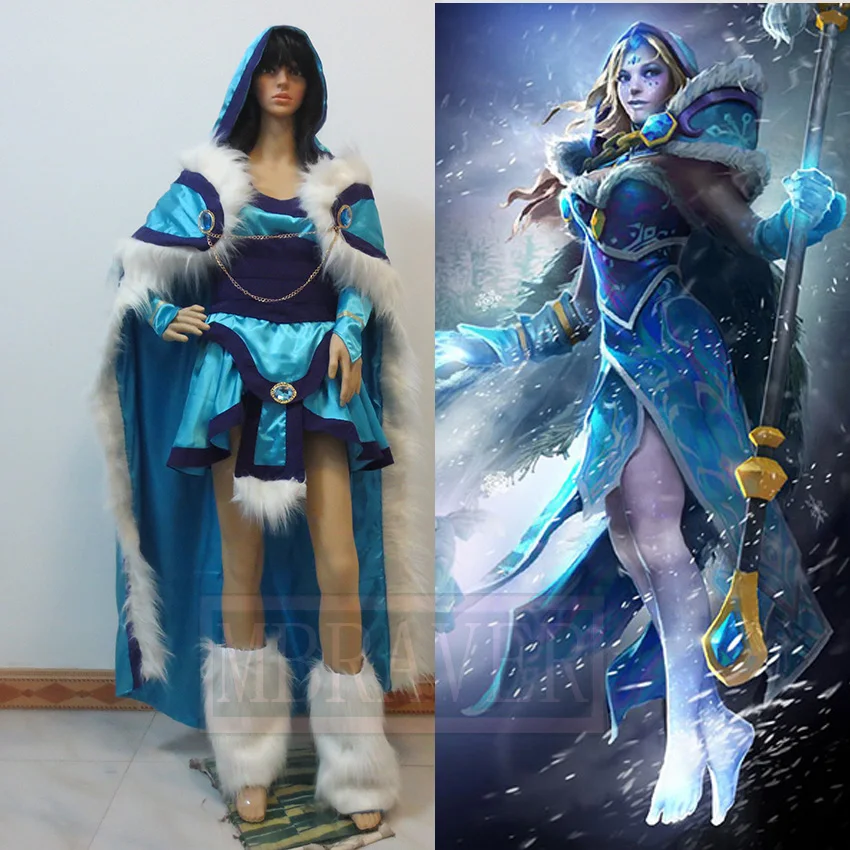 Dota 2 Хрустальный новый костюм для косплея | Тематическая одежда и униформа