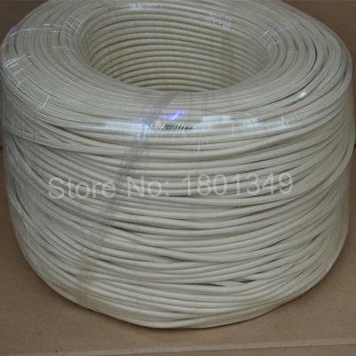 50m 2*0.75 Light Apricot Color Vintage Style Edison Lamp Cord Grip Twisted Fabric Lighting Flex Electric Cable | Обустройство дома