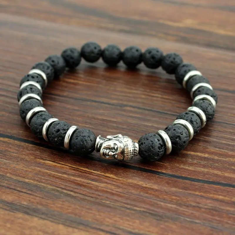 Мужской браслет с бусинами браслеты Будды Паракорд натуральный камень Лев для