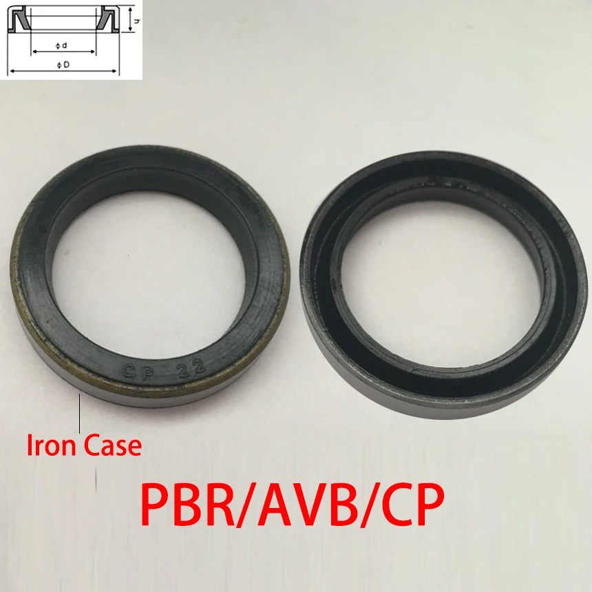 

PBR AVB CP 63*75*7 63x75x7 65*77*7 65x77x7 Iron Case Outer NBR Rubber Pneumatic Cylinder O Ring Cushion Buffer Oil Seal Gasket