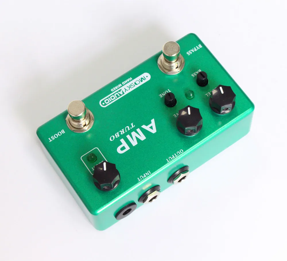 Аксессуары для гитары mosky Audio педаль AMP TURBO Pedal de guitarra Boost And Overdrive 2 эффекты в 1 с