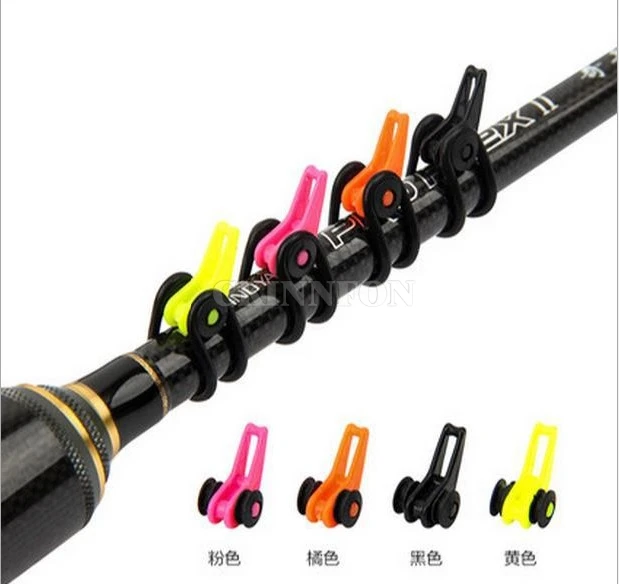 

1000Pcs/Lot Fishing Rod Easy Secure Hook Keepers Holder Lures Jig Hanger Adjustable With Rubber Rings