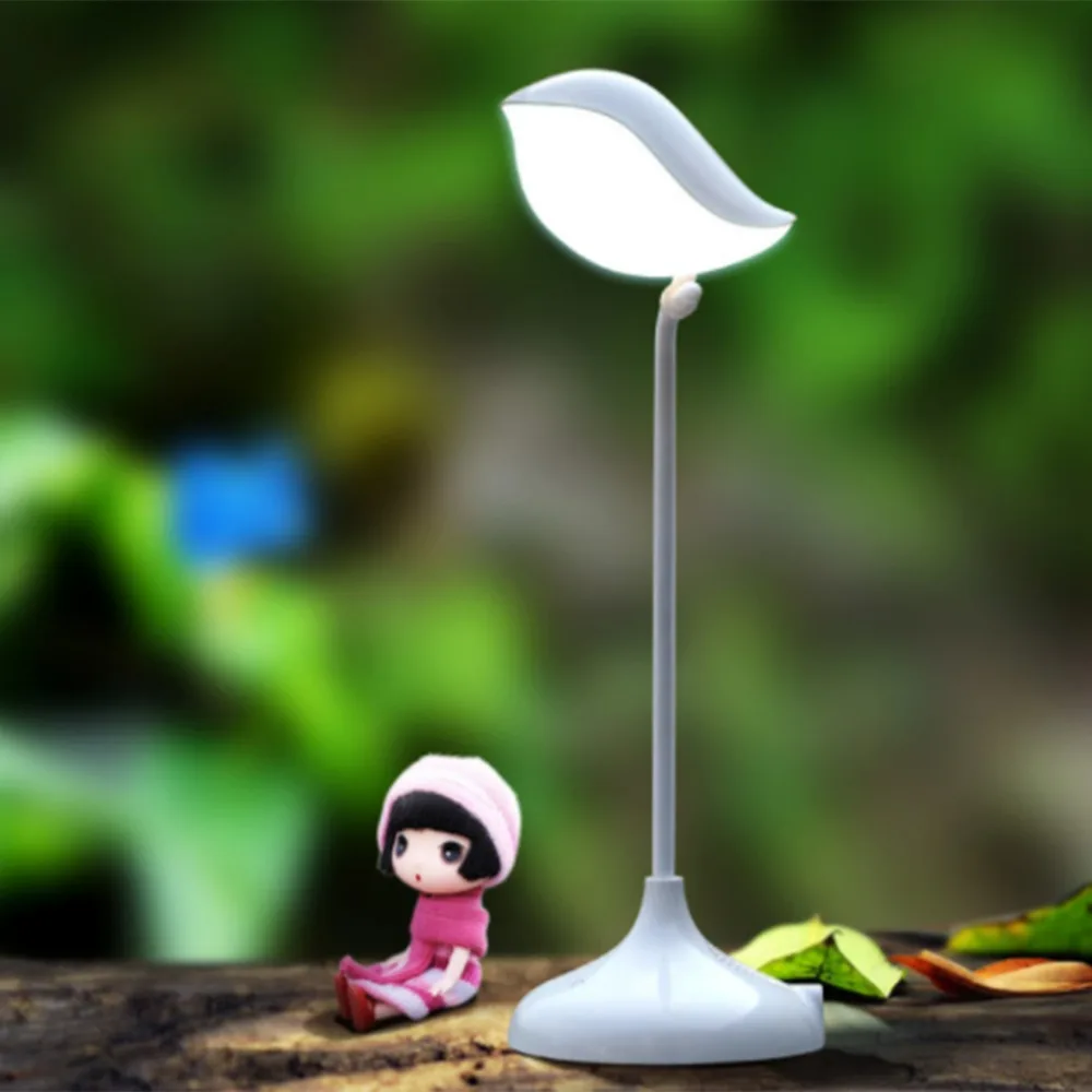 Лампа Touch птица Форма ночник 6000 K белый свет Smart Rechageable LED USB Таблица Настольная