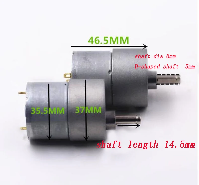 2 шт. JL-37B3525 530 DC мотор-редуктор 37GB530 большой крутящий момент редуктор скорости 6 в 12