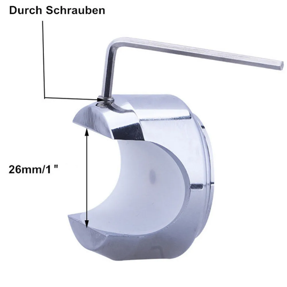 Универсальные хромированные водонепроницаемые часы на руль мотоцикла 26 мм/1 дюйм