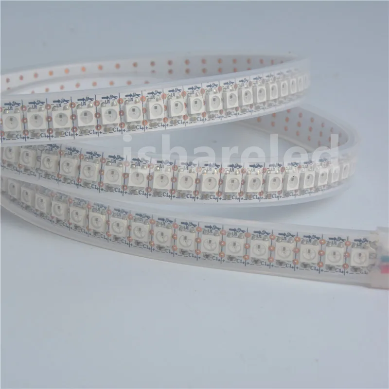 1 м 5 в WS2812B SK6812 144 светодиодов/м белый SMD 5050 RGB Пиксельная Светодиодная лента цвета
