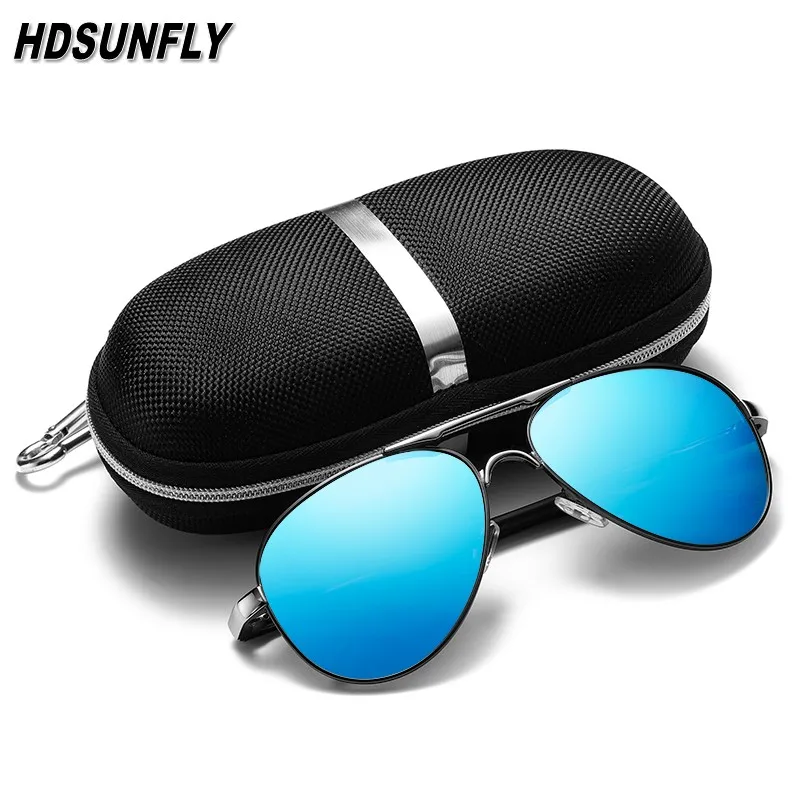 HDSUNFLY Винтаж поляризационные мужские классические солнцезащитные очки бренд