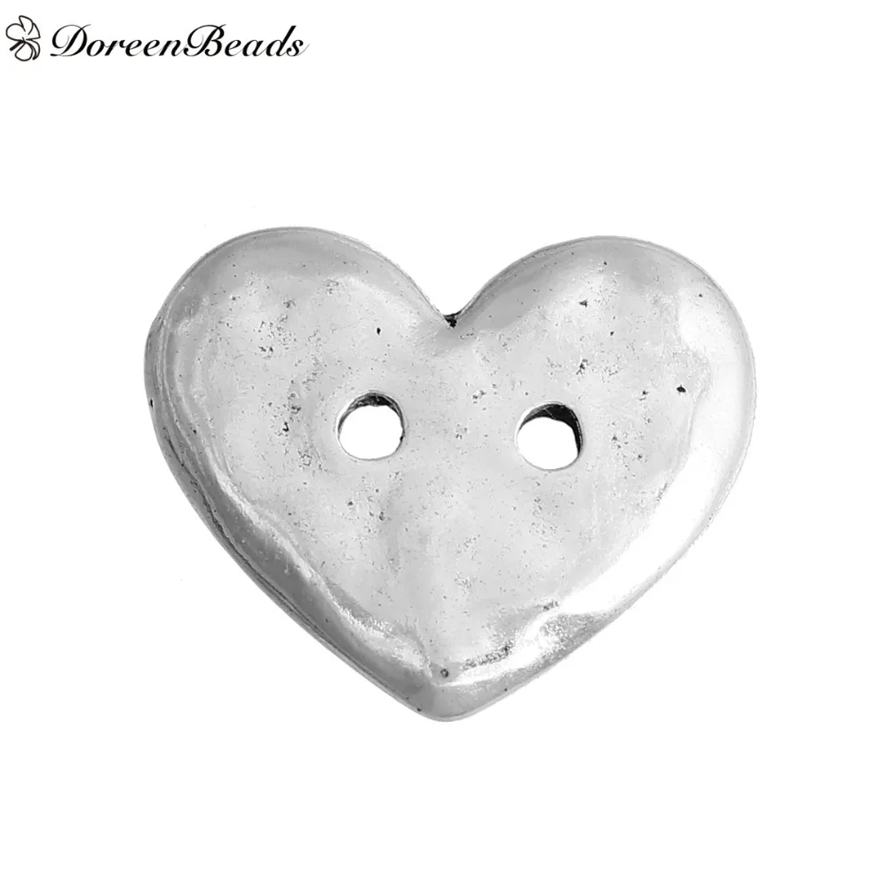 DoreenBeads металлические кнопки из цинкового сплава серебристого цвета с 2
