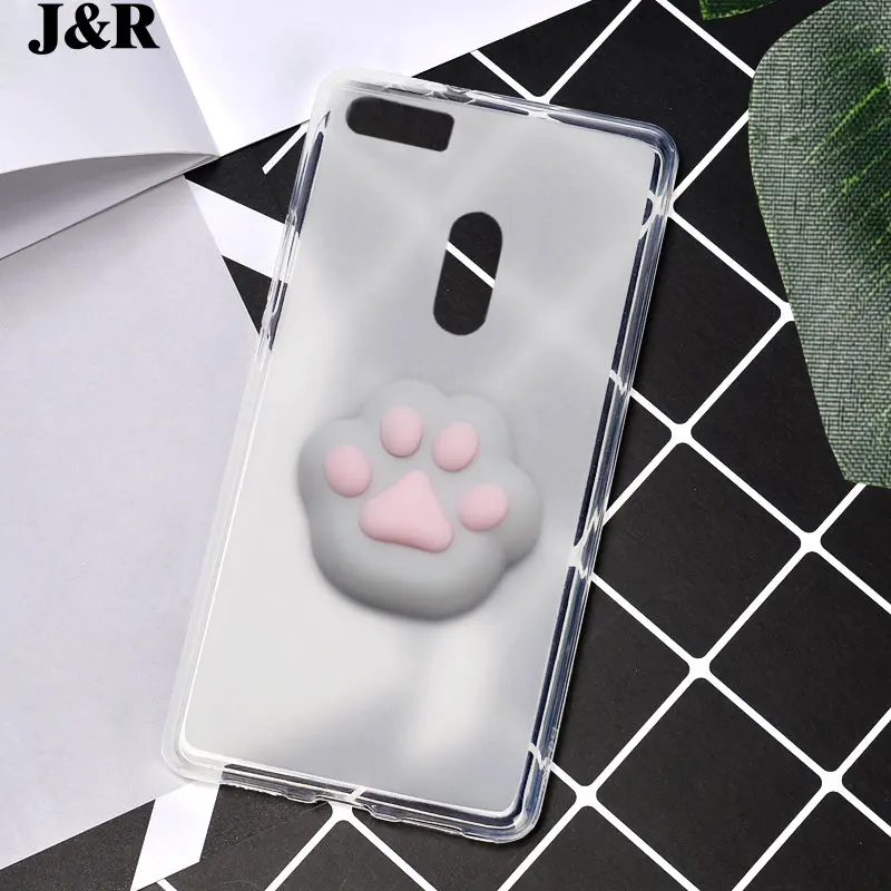Case For Asus Zenfone 3 ultra ZU680kl Silicone Cover Cases Cute Animal Cat Claw Squishy Phone Bags Protective Transparent Shell |