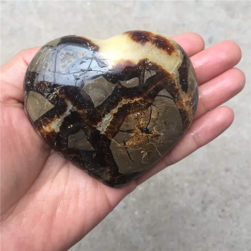 1 шт. большой размер натуральные камни и минералы septarium heart reiki целебные кристаллы