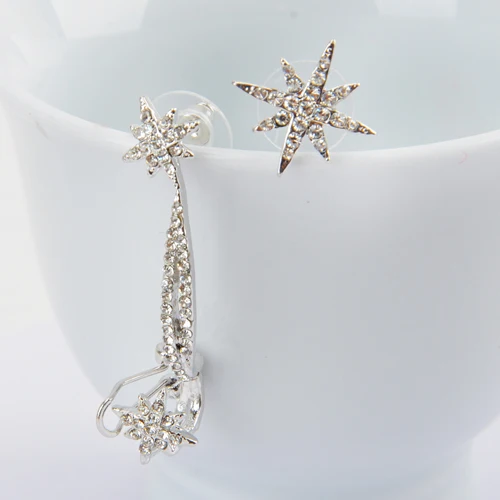 Горячая Распродажа манжета для уха со звездой женские Личность роскошный клип