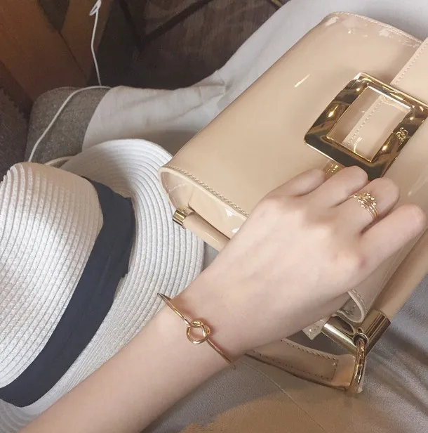 

12 шт./лот новые женские модные медные минималистичные Открытые Браслеты из меди с сердечками лучший подарок для девушки