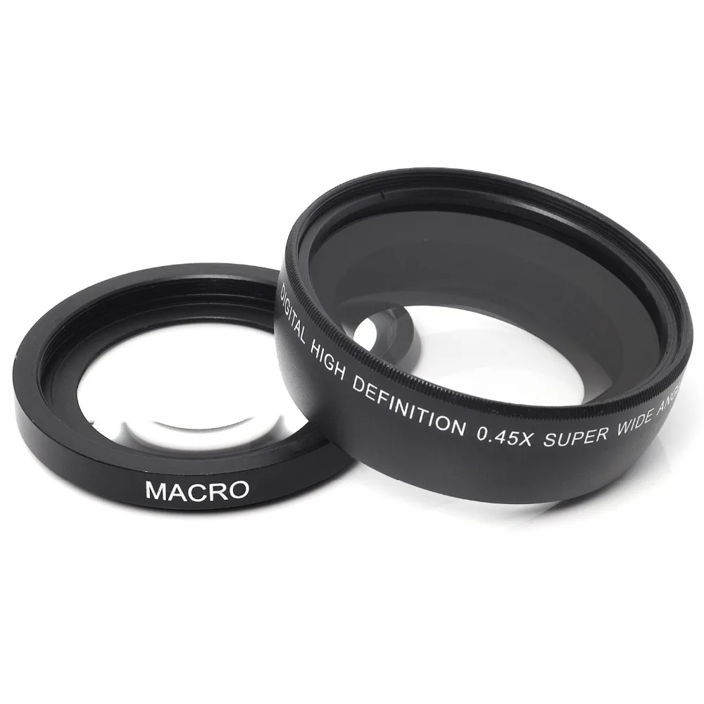 Широкоугольный объектив Lightdow 55 мм 0.45x + макрообъектив для Sony Alpha A77 A280 A290 A380 A390 A580 A590